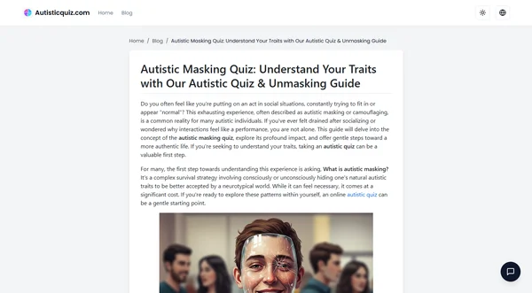 Autistic Masking Quiz: Understand Your Traits with Our Autistic Quiz & Unmasking Guide