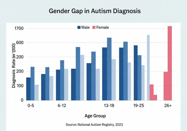 gender gap in autism diagnosis statistics