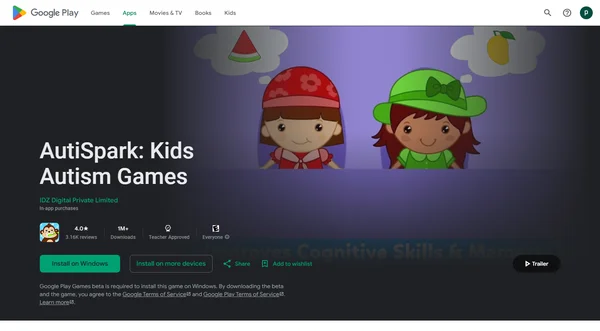 AutiSpark: Игры для детей с аутизмом